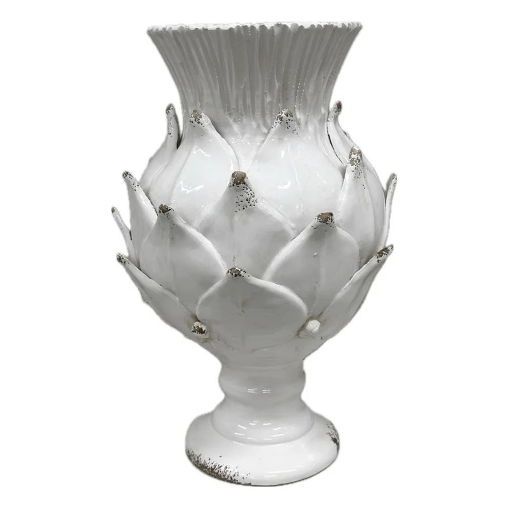 Scavo Harvest Urn - White