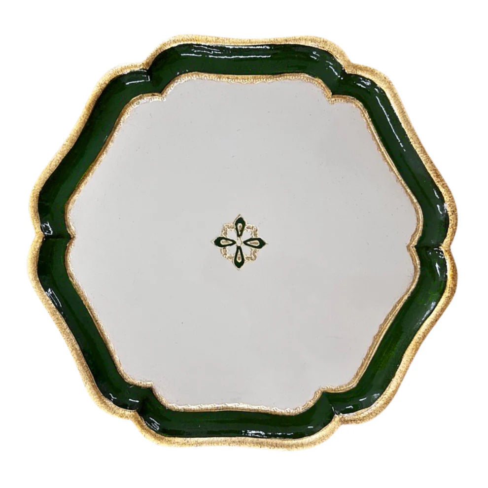 Florentino Baroque Wooden Tray - Green