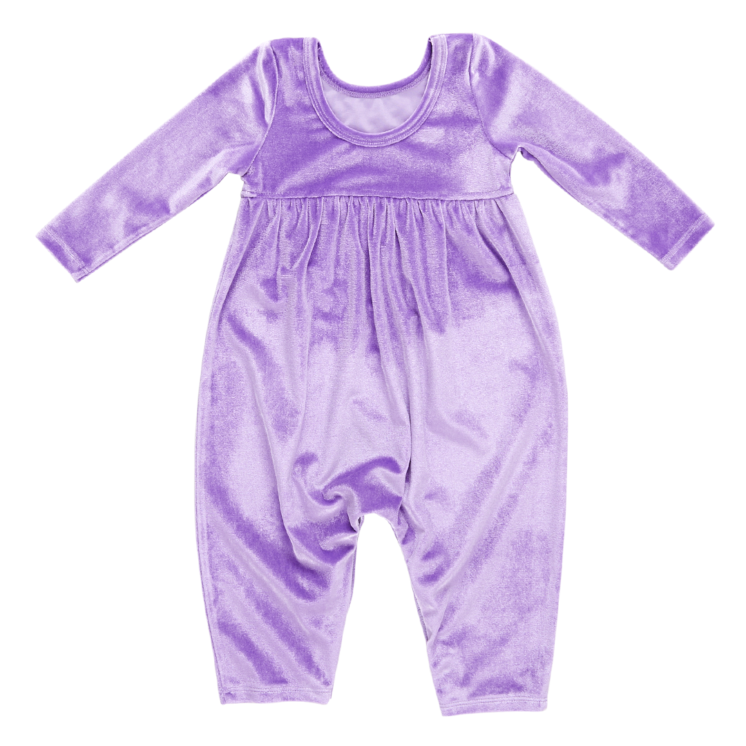 Baby Girls Velour Steph Jumper - Lavender