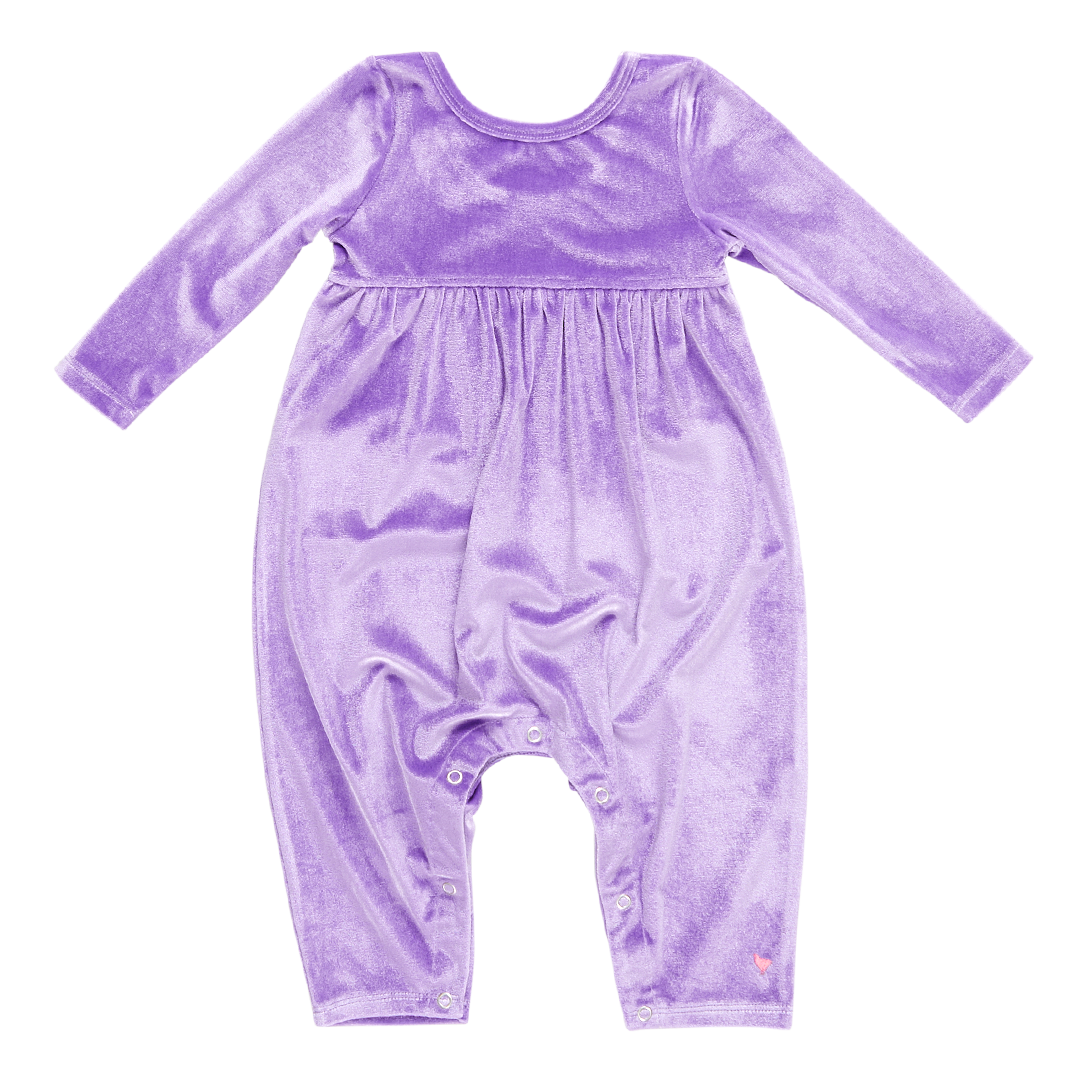 Baby Girls Velour Steph Jumper - Lavender