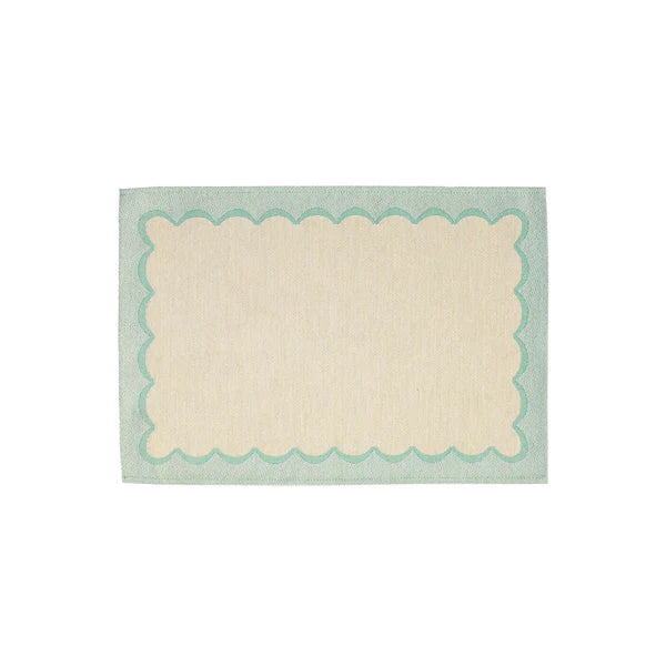Tavola Aqua Scalloped Placemats - Set of 4