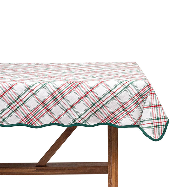 Merry Tartan 52" Square Tablecloth