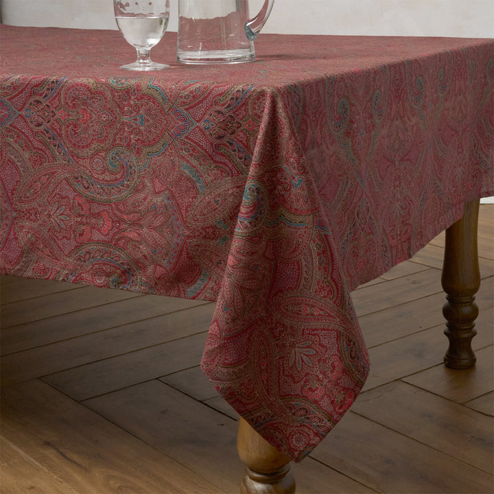 Paisley 60" x 120" Tablecloth - Red