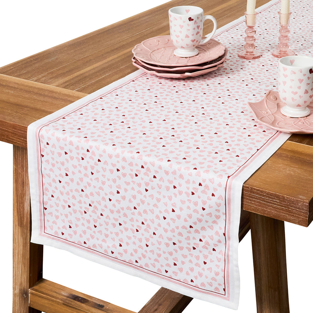 Love You More 18" x 90" Table Runner - Pink