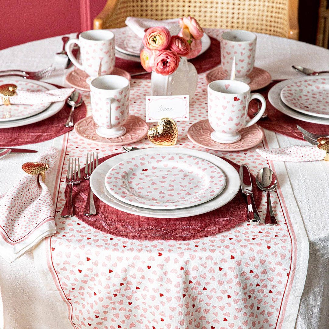 Love You More 18" x 90" Table Runner - Pink