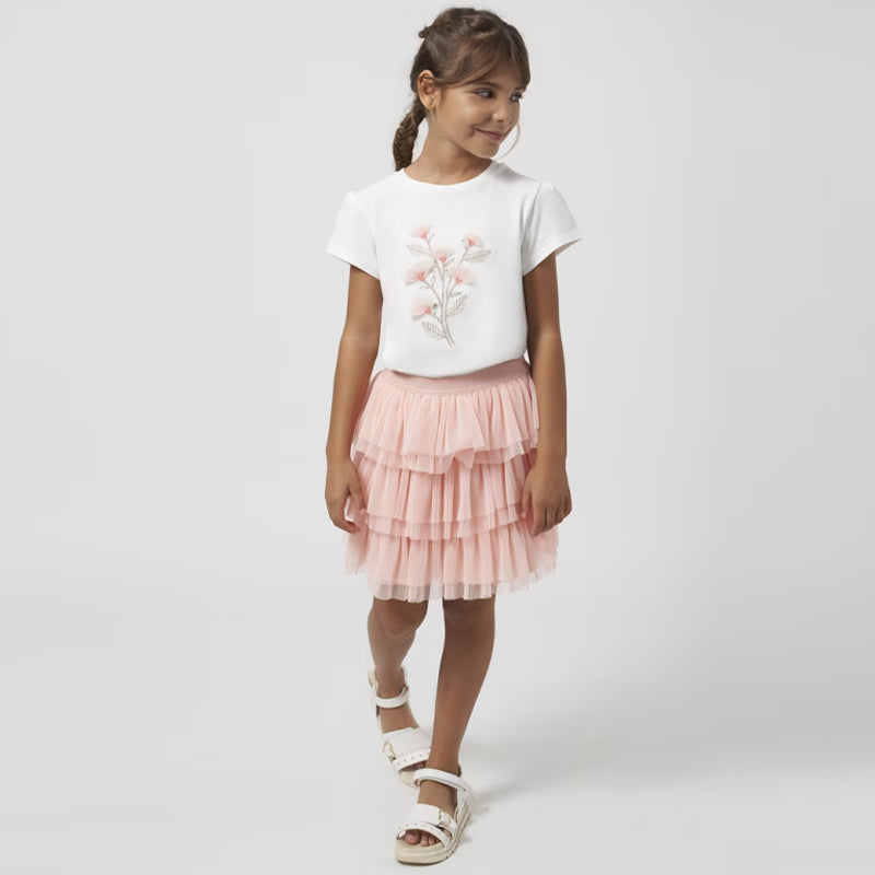 Tulip Rose Tulle Skirt