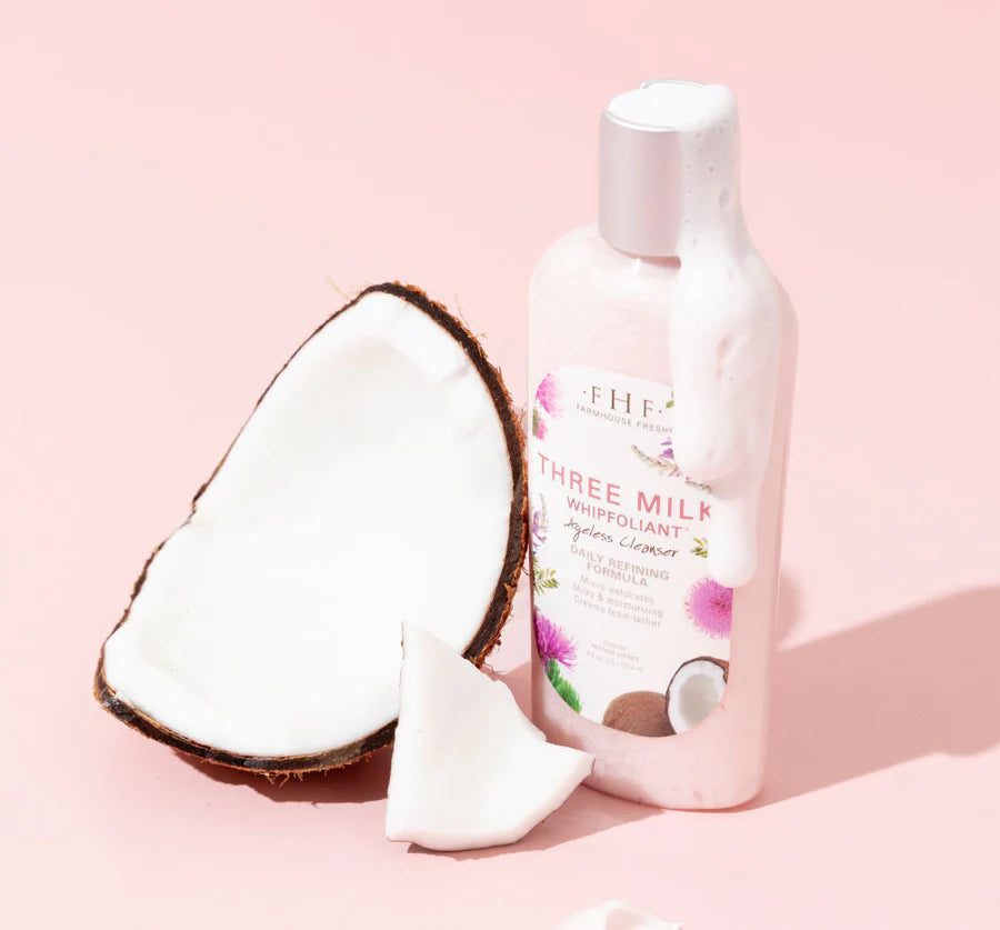 Three Milk Whipfoliant Ageless Cleanser
