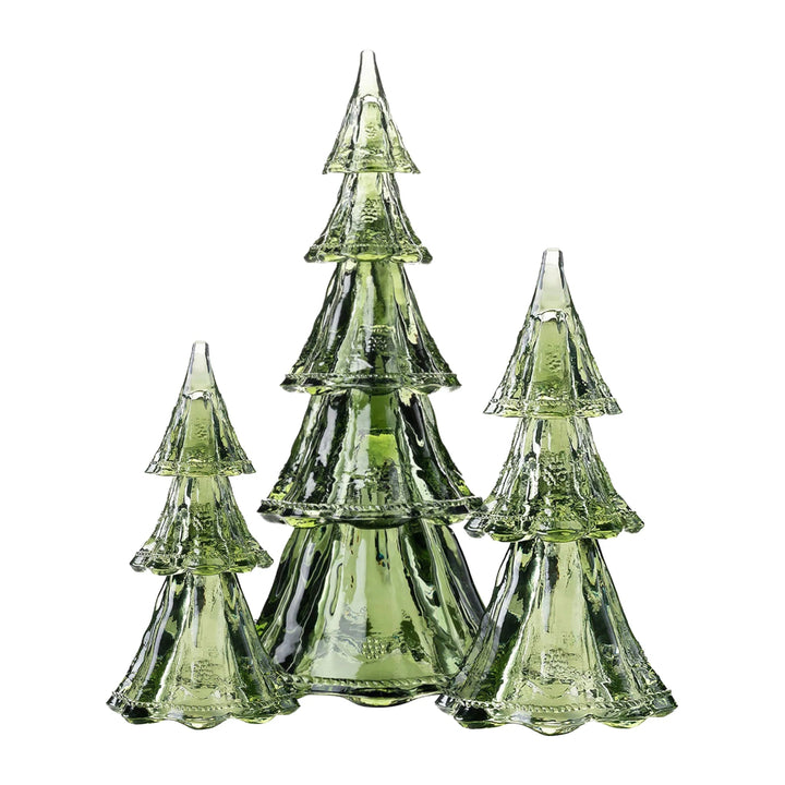 Berry &amp; Thread 10.5” Tree Set/3pc - Evergreen