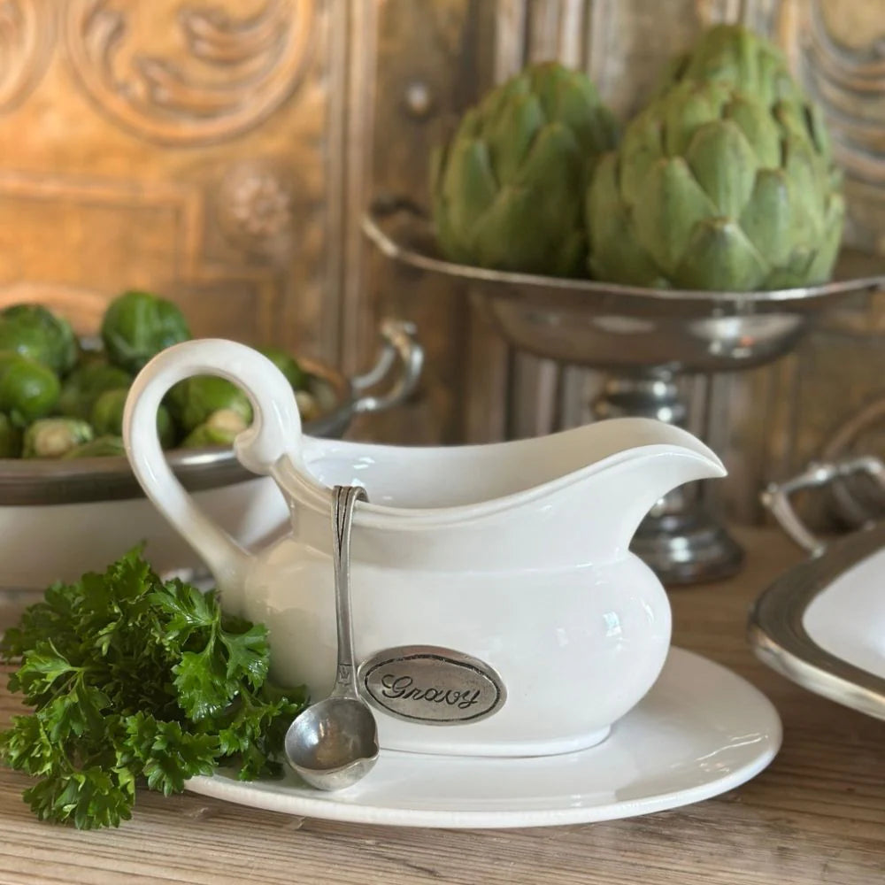 Tuscan Gravy Boat with Saucer