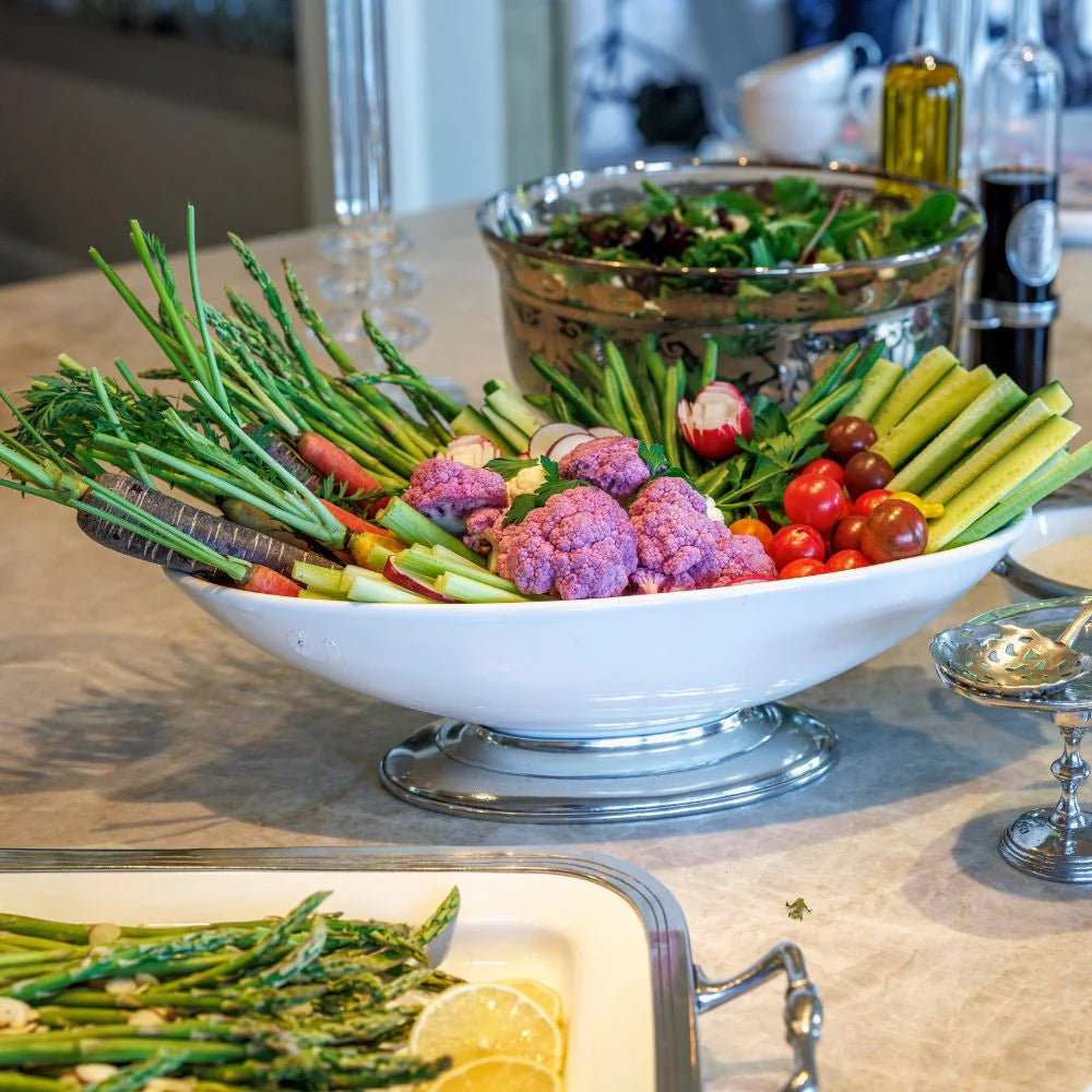 Tuscan Footed Oval Bowl