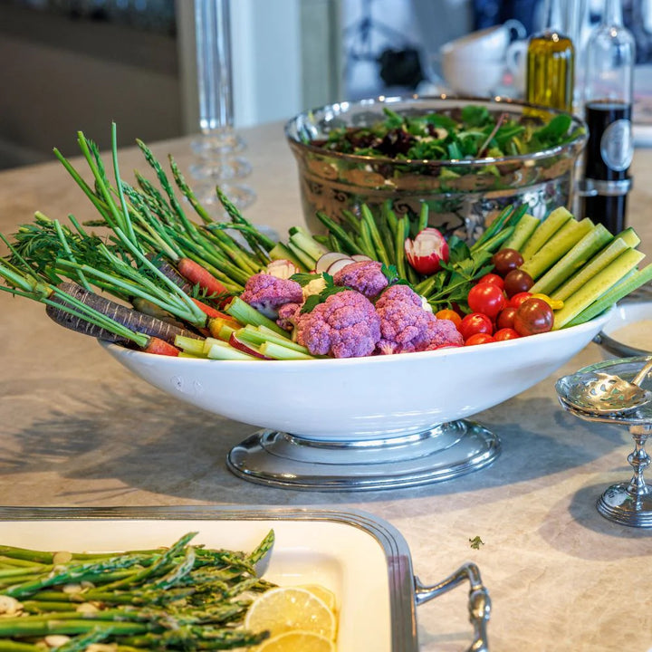 Tuscan Footed Oval Bowl