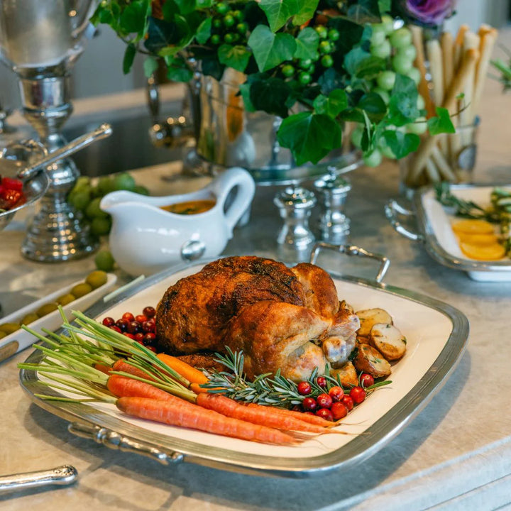 Tuscan Square Tray with Handles