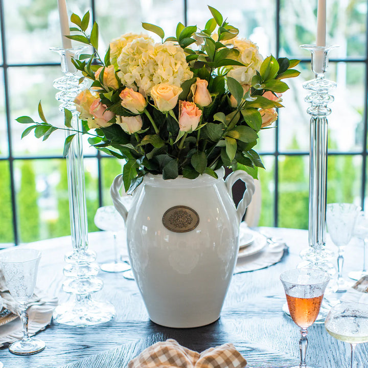 Tuscan Vase With Rope Handles