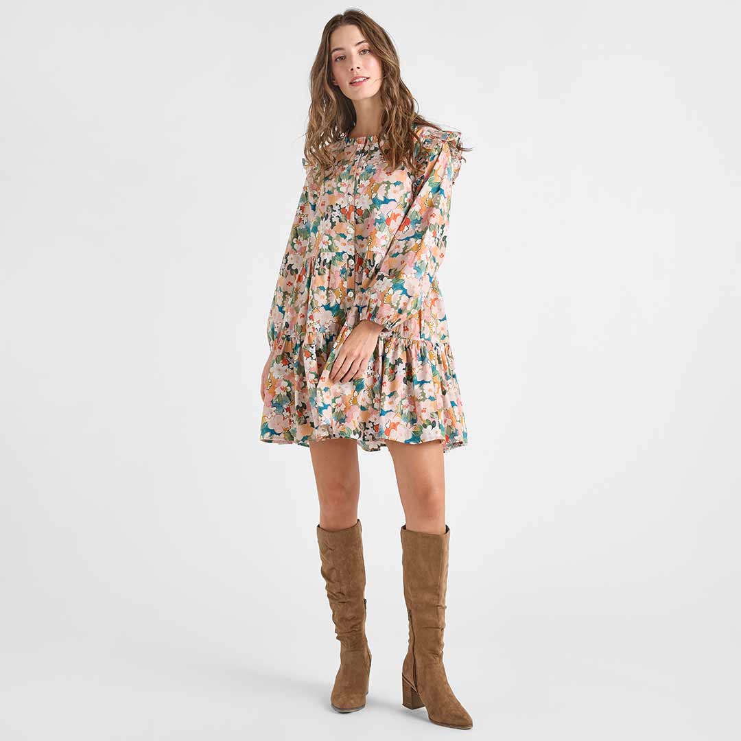 Womens Kalani Dress - Watercolor Floral