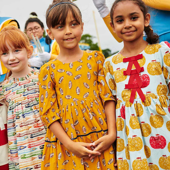Girls Stevie Dress - Colored Pencils