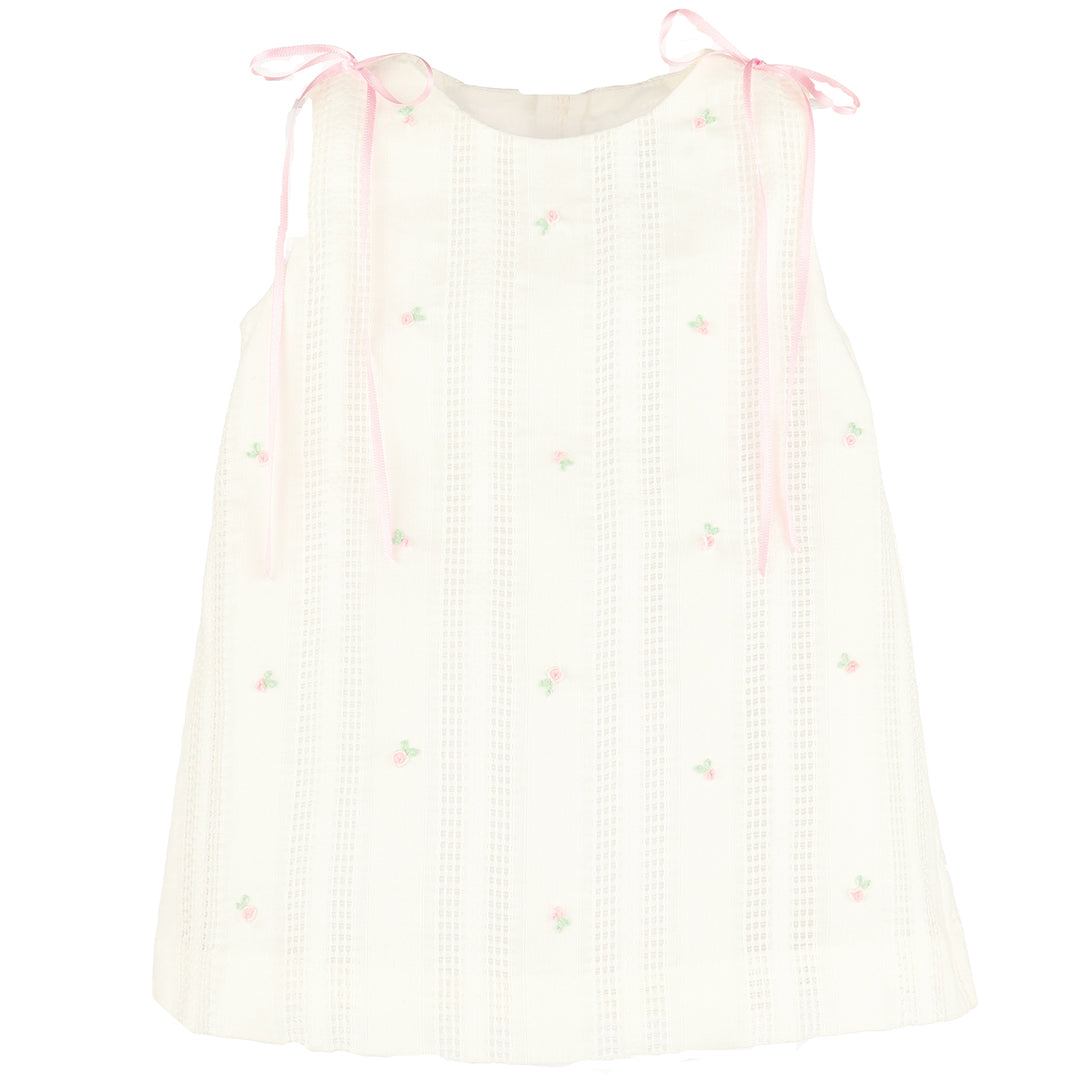 Pink Filtire Mini Flowers A-Line Dress