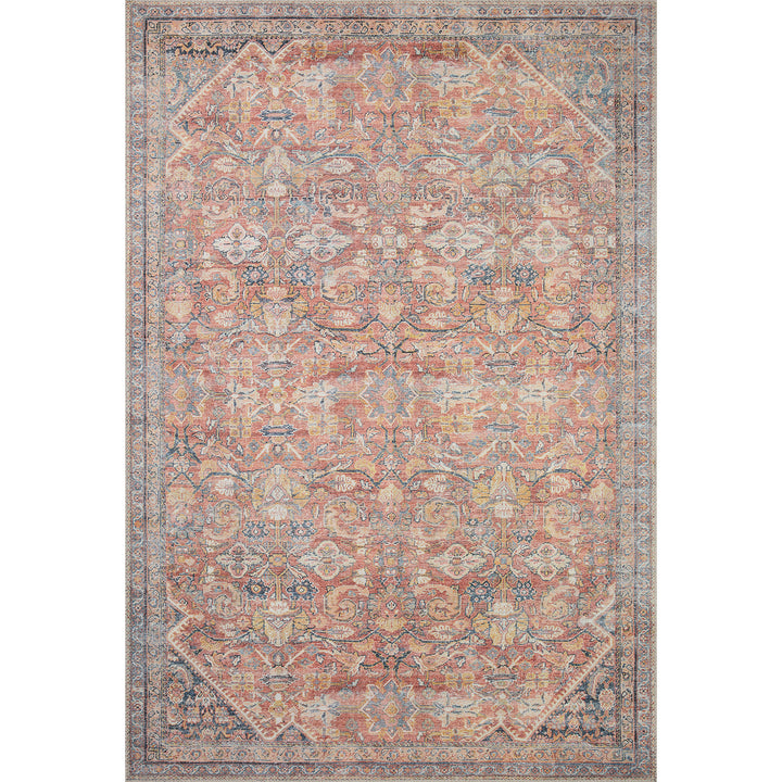 Adrian Rust/Denim Area Rug