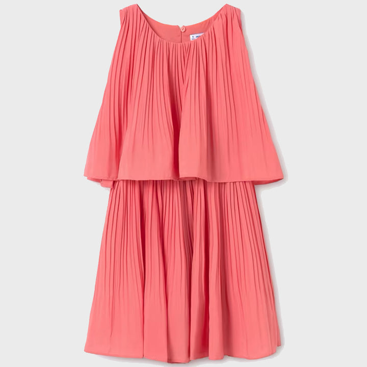Flamingo Pleated Dress