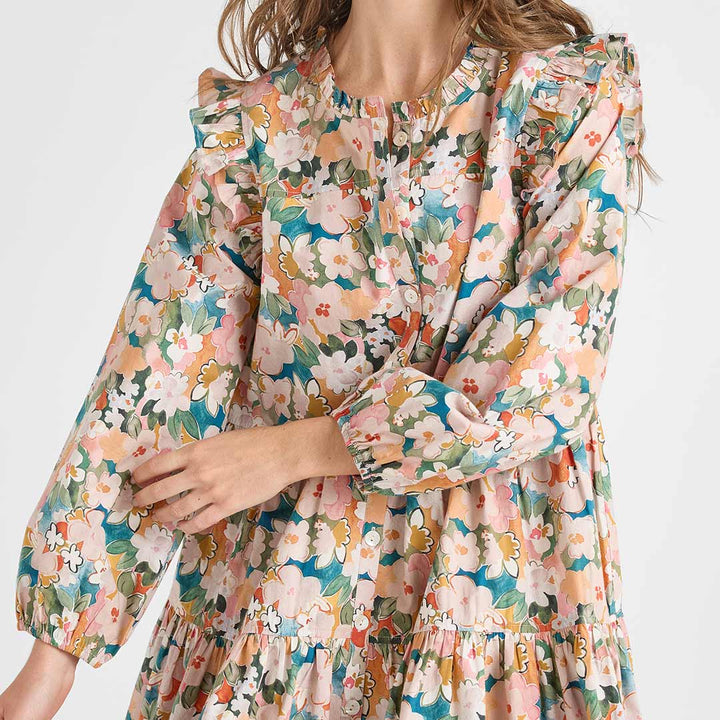 Womens Kalani Dress - Watercolor Floral