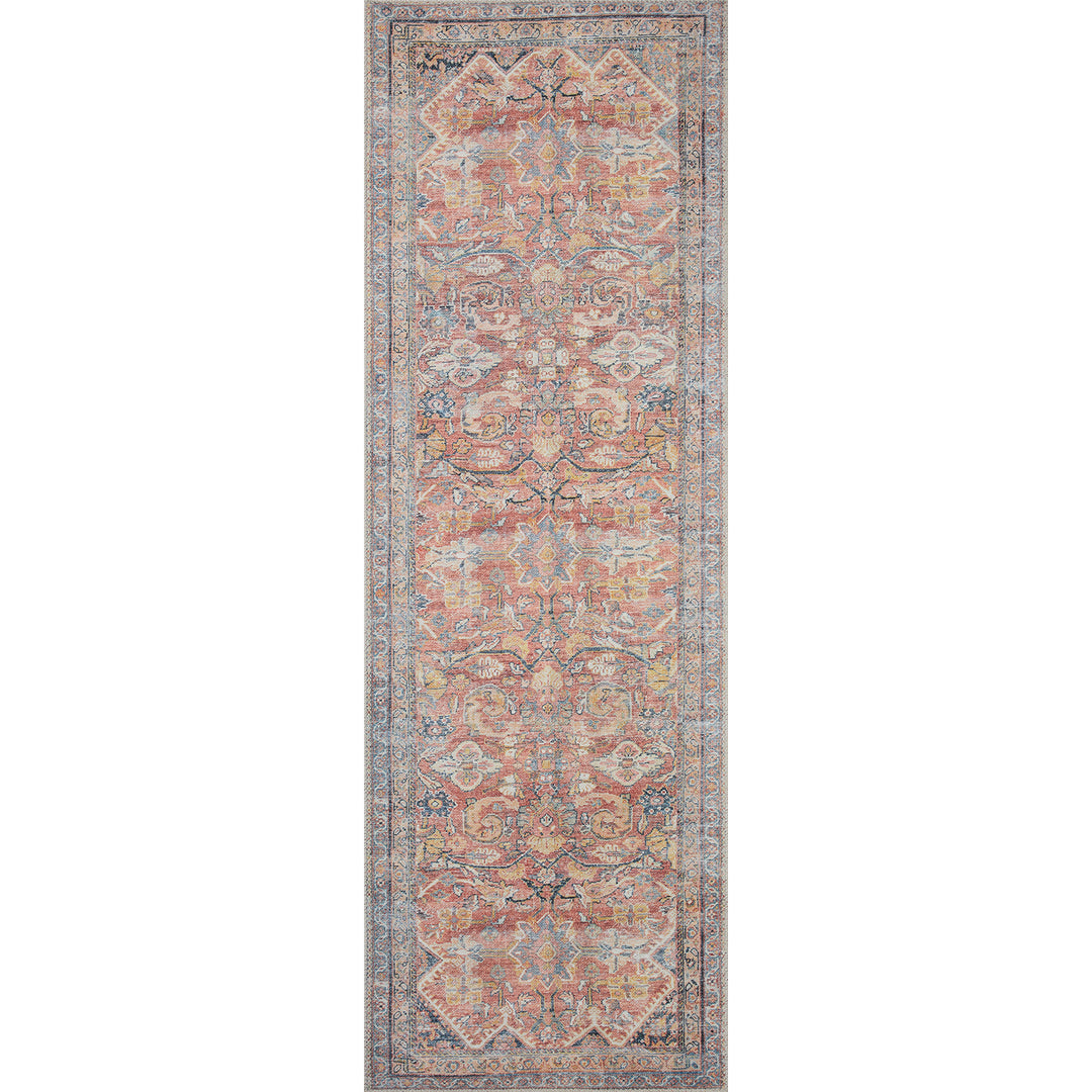 Adrian Rust/Denim Area Rug