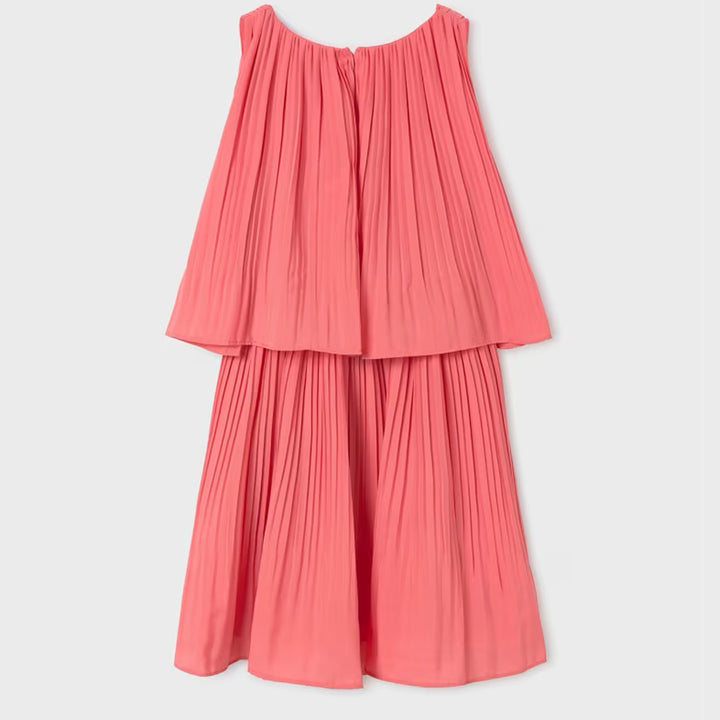 Flamingo Pleated Dress