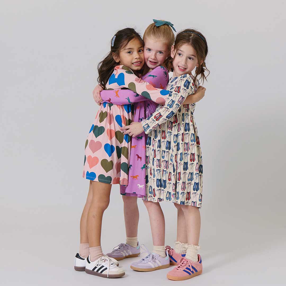 Girls Bamboo Steph Dress - Ballet Slippers
