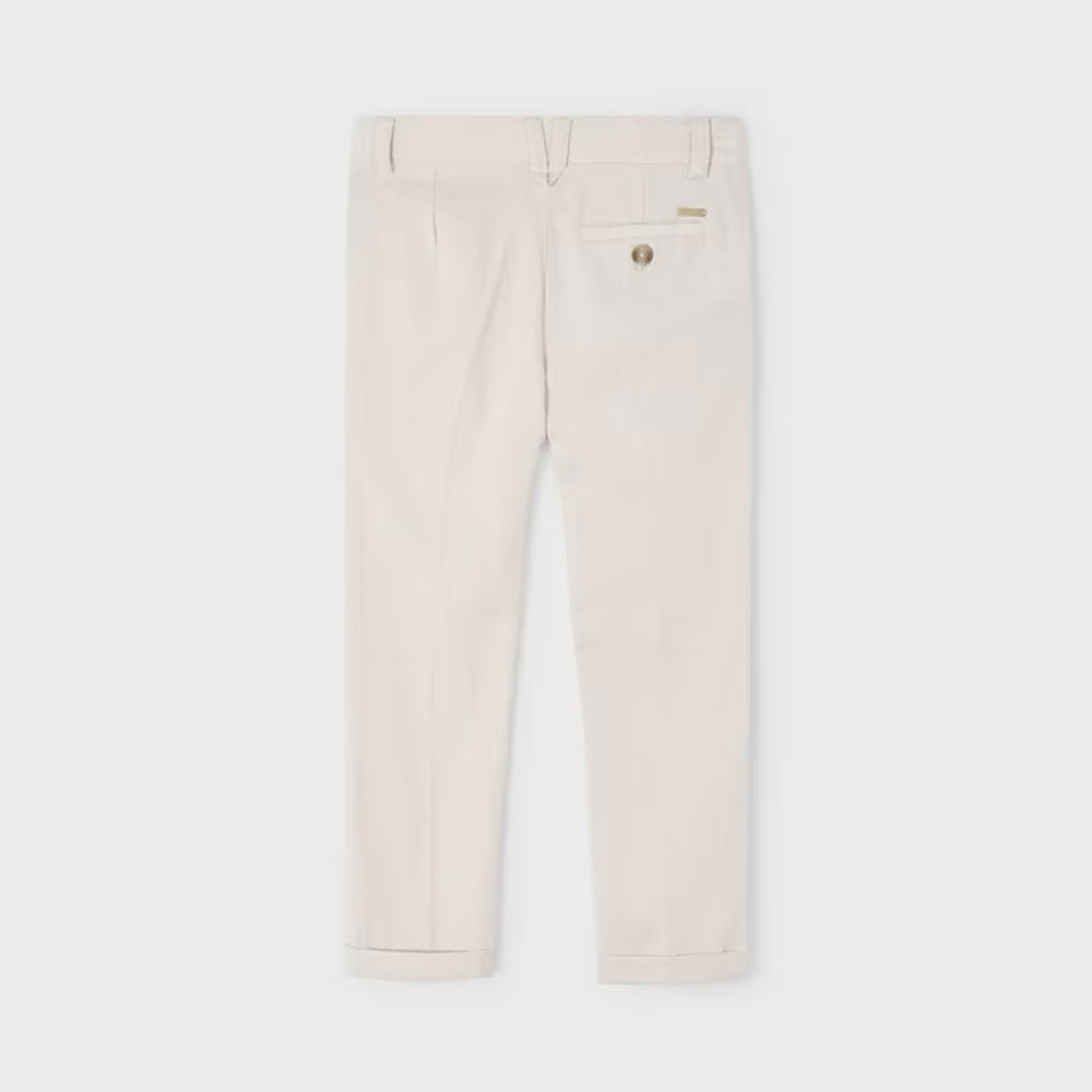 Raffia Linen Suit Pants