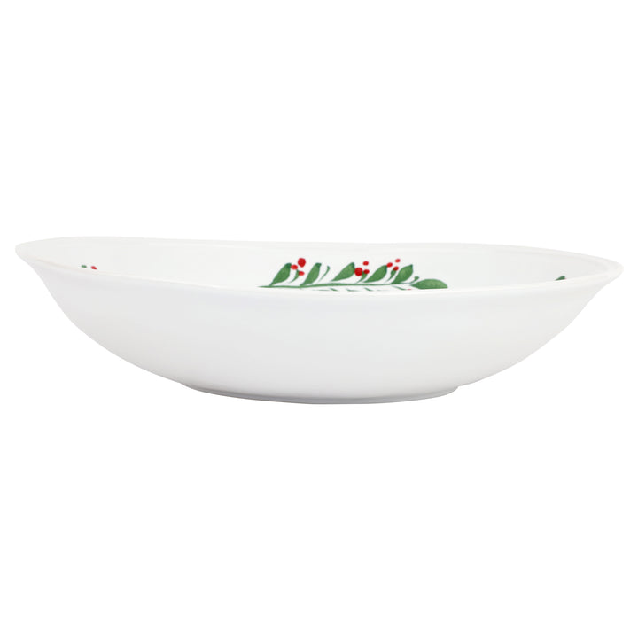 Aria Holiday Shallow Oval Bowl