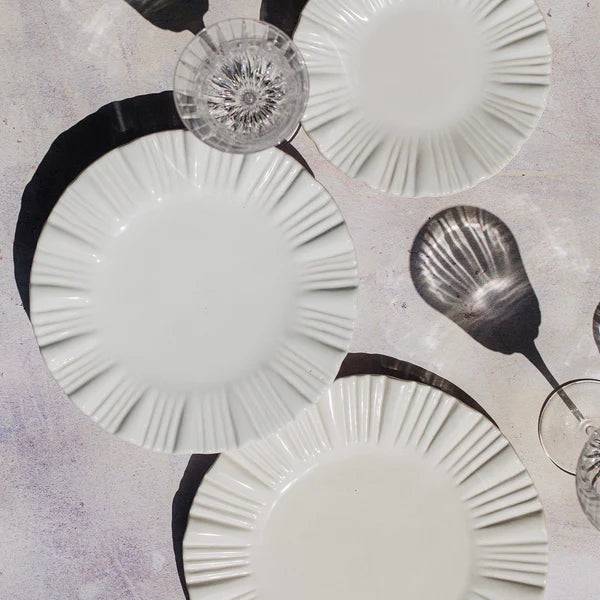 Bari White American Dinner Plate
