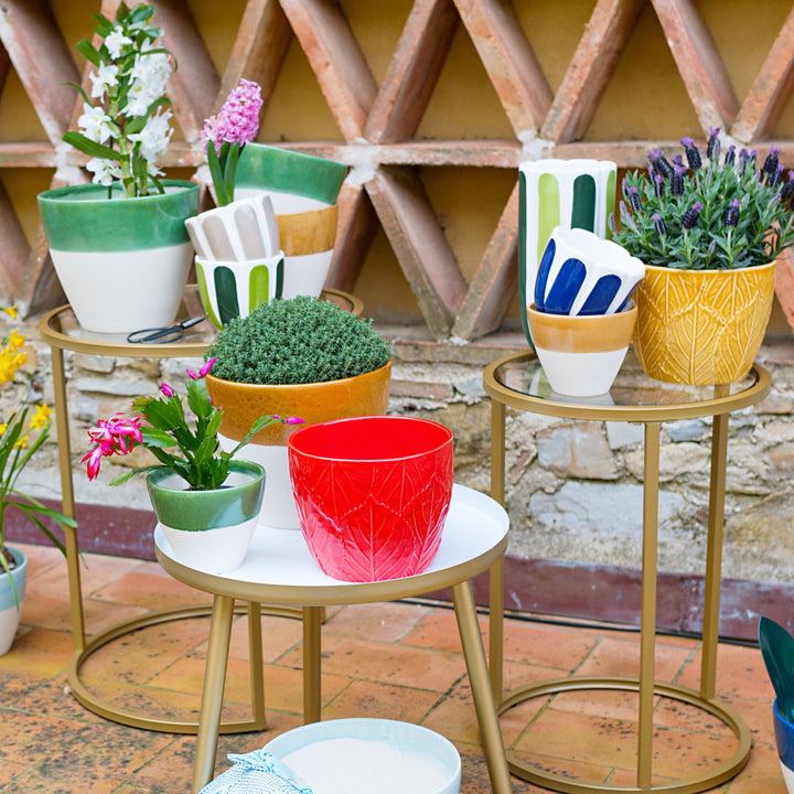 Viva Garden Amber Reactive Small Cachepot