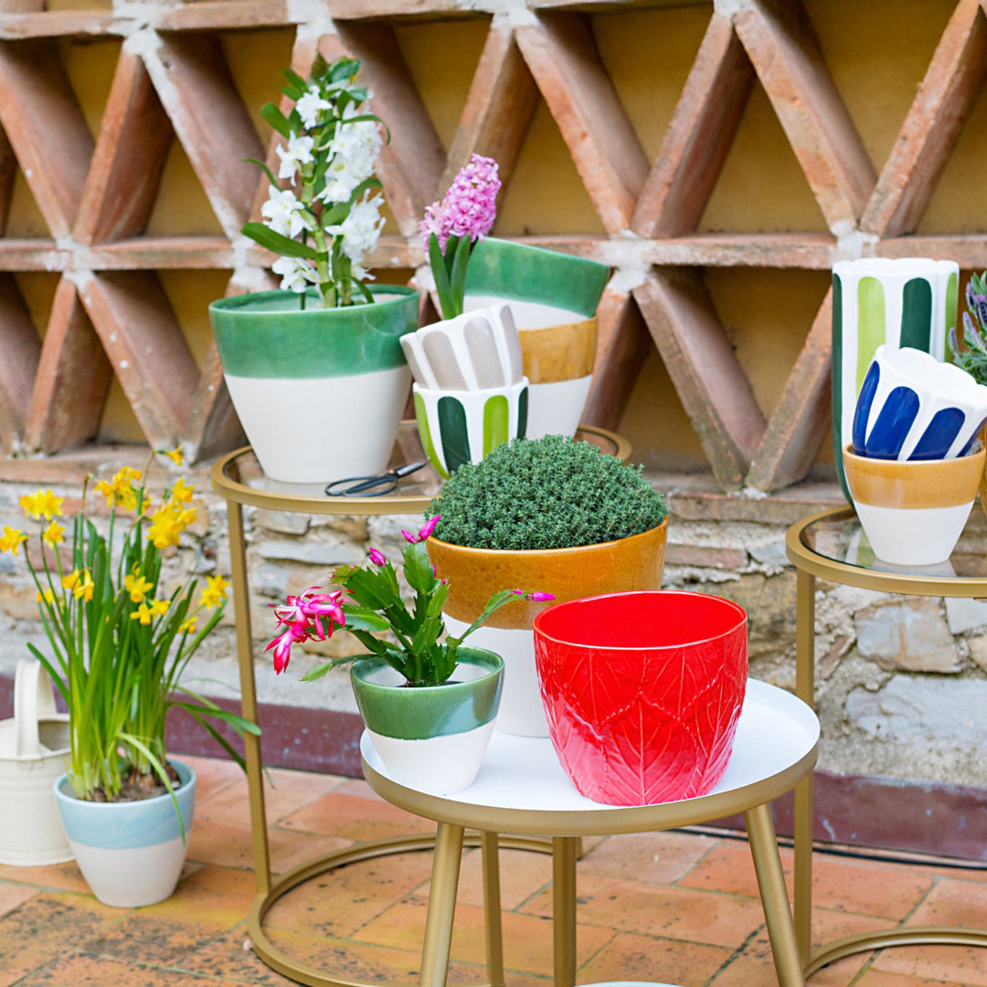 Viva Garden Green Reactive Large Cachepot