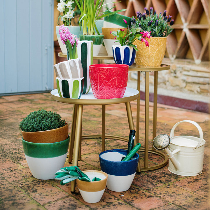 Viva Garden Green Reactive Medium Cachepot