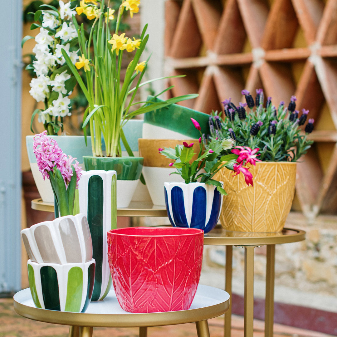 Viva Garden Green Reactive Small Cachepot