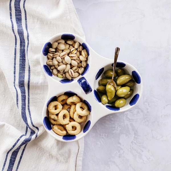 Santorini Dot Three-Part Server