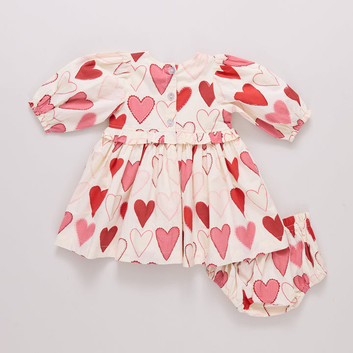 Baby Girls Renee Dress Set - Gradient Hearts