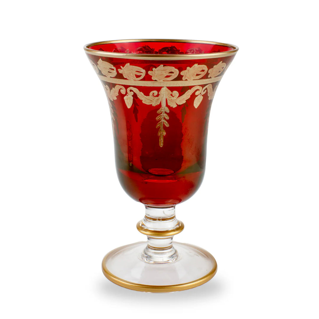 Vetro Gold Red Water/Wine Glass
