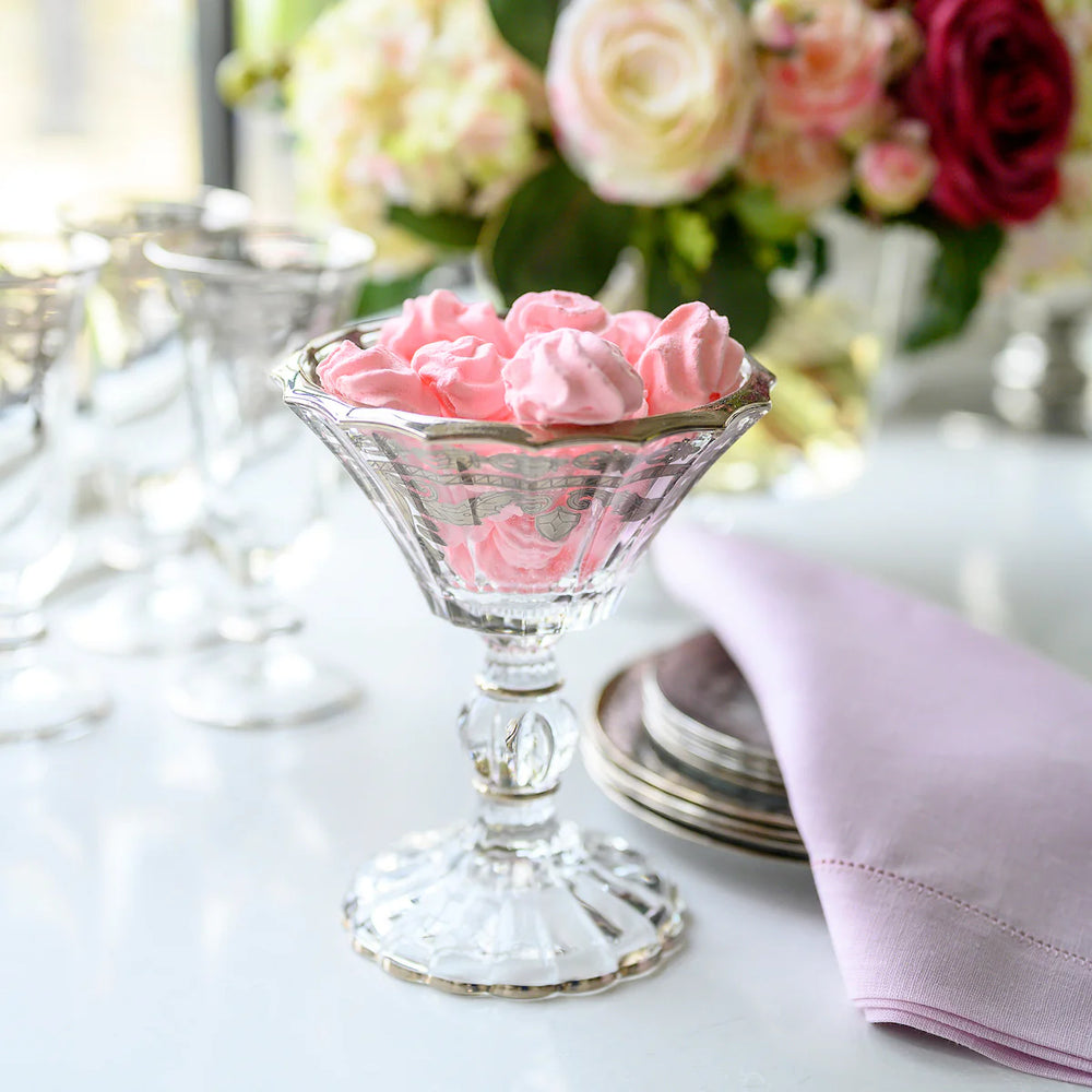 Vetro Platinum Petite Pedestal Candy Dish