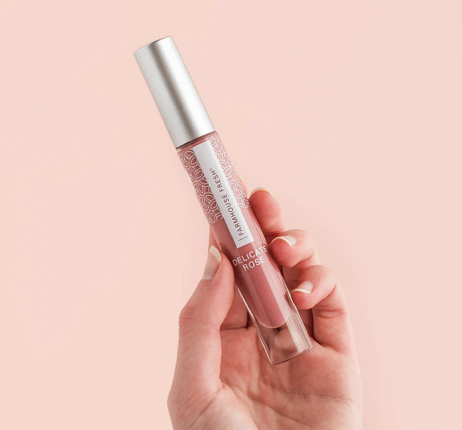 Delicate Rose Vitamin Glaze Oil Infused Lip Gloss