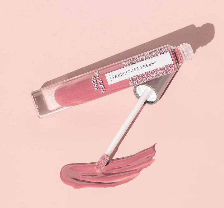 Delicate Rose Vitamin Glaze Oil Infused Lip Gloss