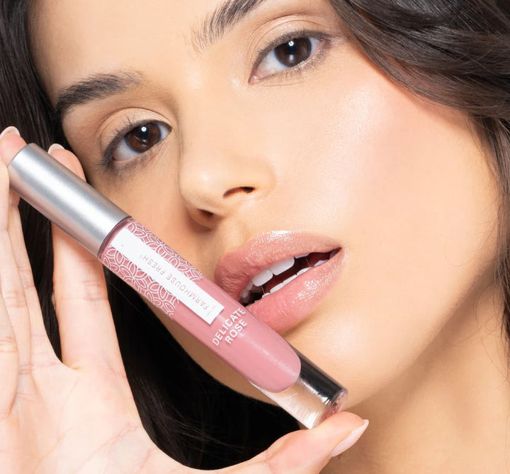 Delicate Rose Vitamin Glaze Oil Infused Lip Gloss