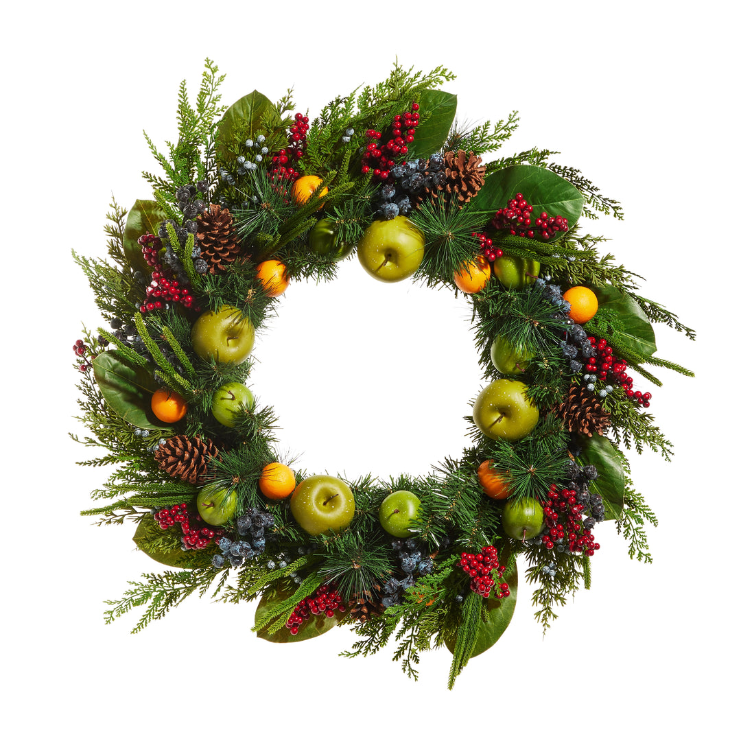 33" Mixed Fruit Wreath