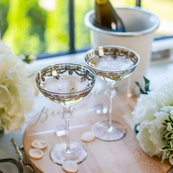 Vetro Gold Wedding Coupe Set