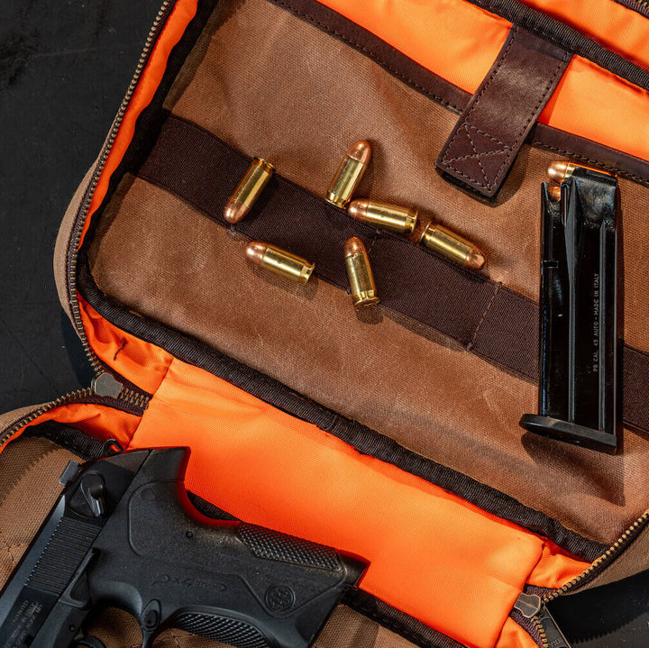 White Wing Waxed Canvas Deluxe Pistol Case