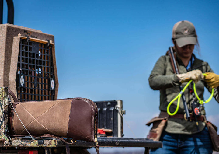 White Wing Waxed Canvas Shotgun Case