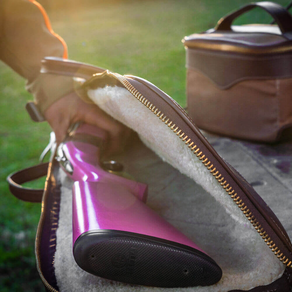 White Wing Waxed Canvas Shotgun Case