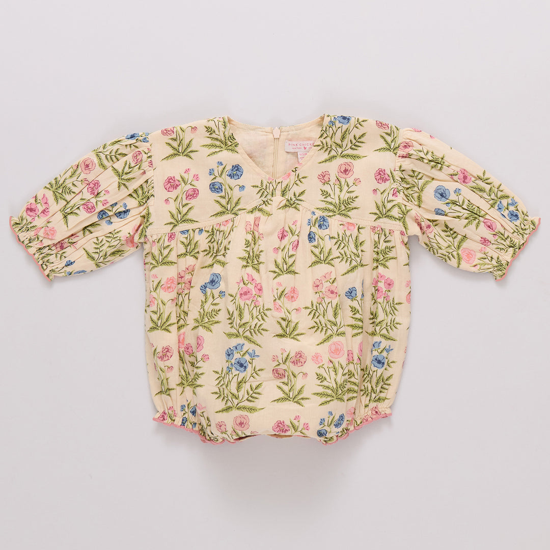 Baby Girls Wynne Bubble - Leafy Floral