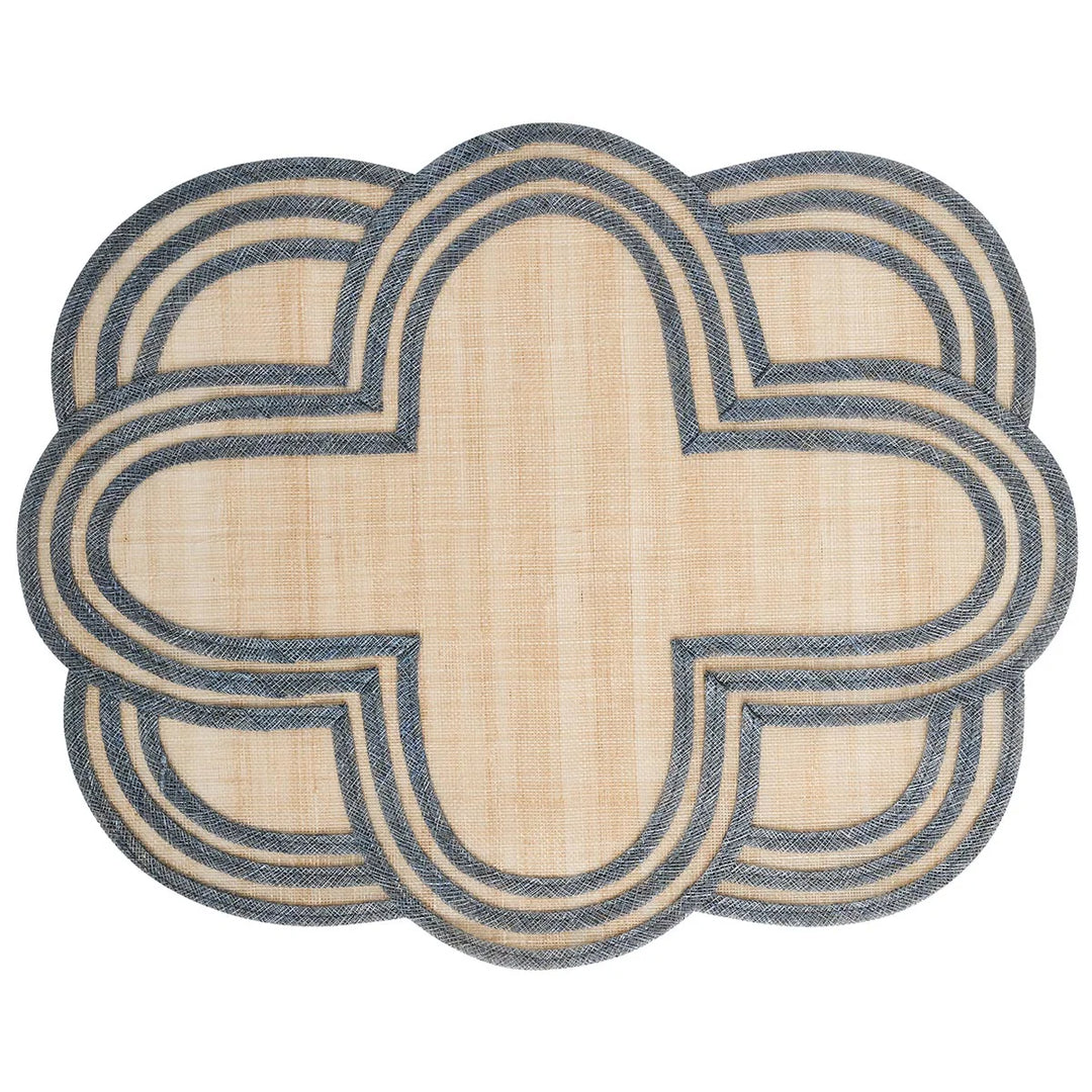 Scallop Stripe Placemat - Chambray