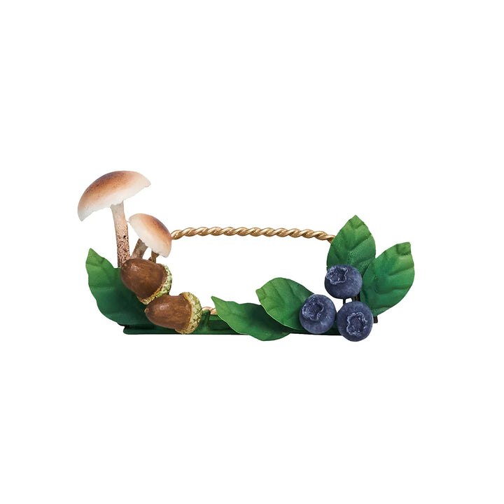 Forest Walk Mushroom &amp; Acorn Place Card Holder Set/4 - Multi