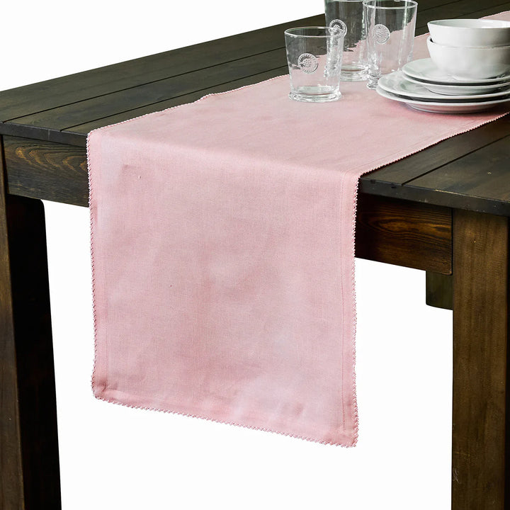 Berry Scallop 18" x 90" Table Runner  - Pink