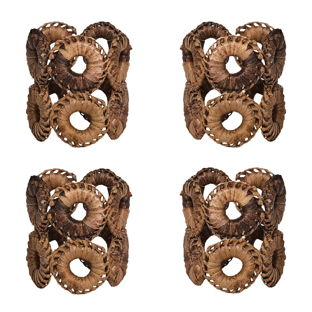 Rustic Ring Napkin Ring Set/4 - Natural